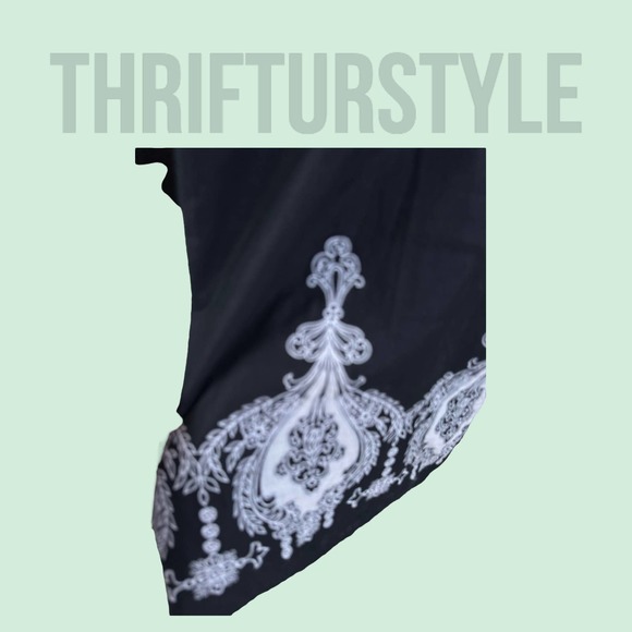 Ann Taylor LOFT Black Embroidered‎ Trim Dress Sleeveless Casual Midi Sundress - Picture 6 of 10